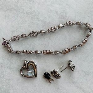 Lot of 4 pcs .925 silver jewelry